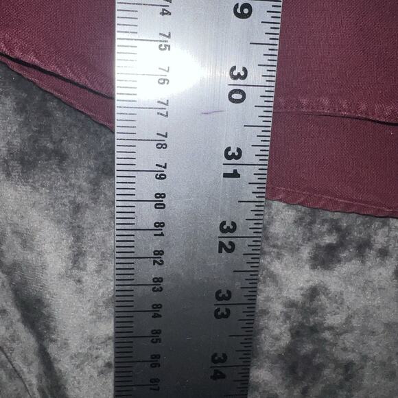 Ralph Lauren Red Short Sleeve Button Down Shirt Navy Blue XL Blue Pony Logo - Picture 7 of 7